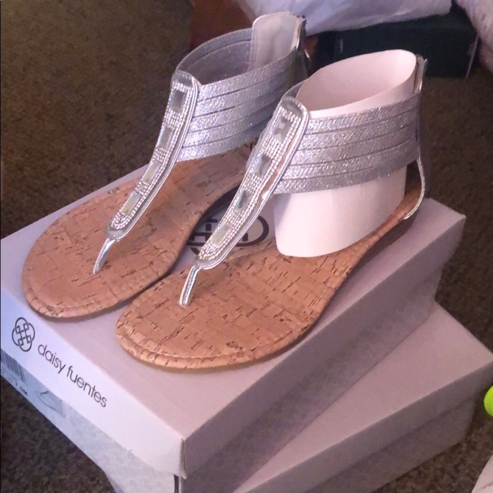 Silver sandals